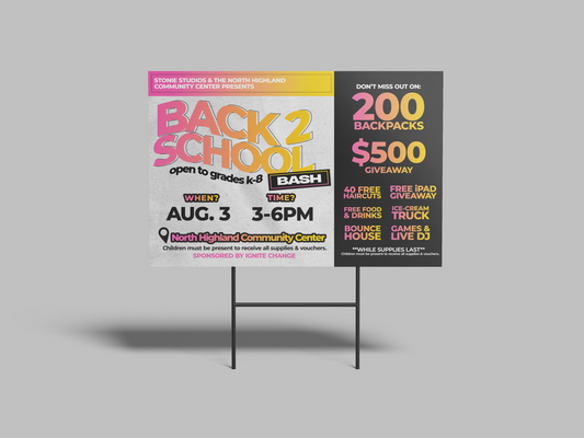 Yard Sign ( DESIGN ONLY )