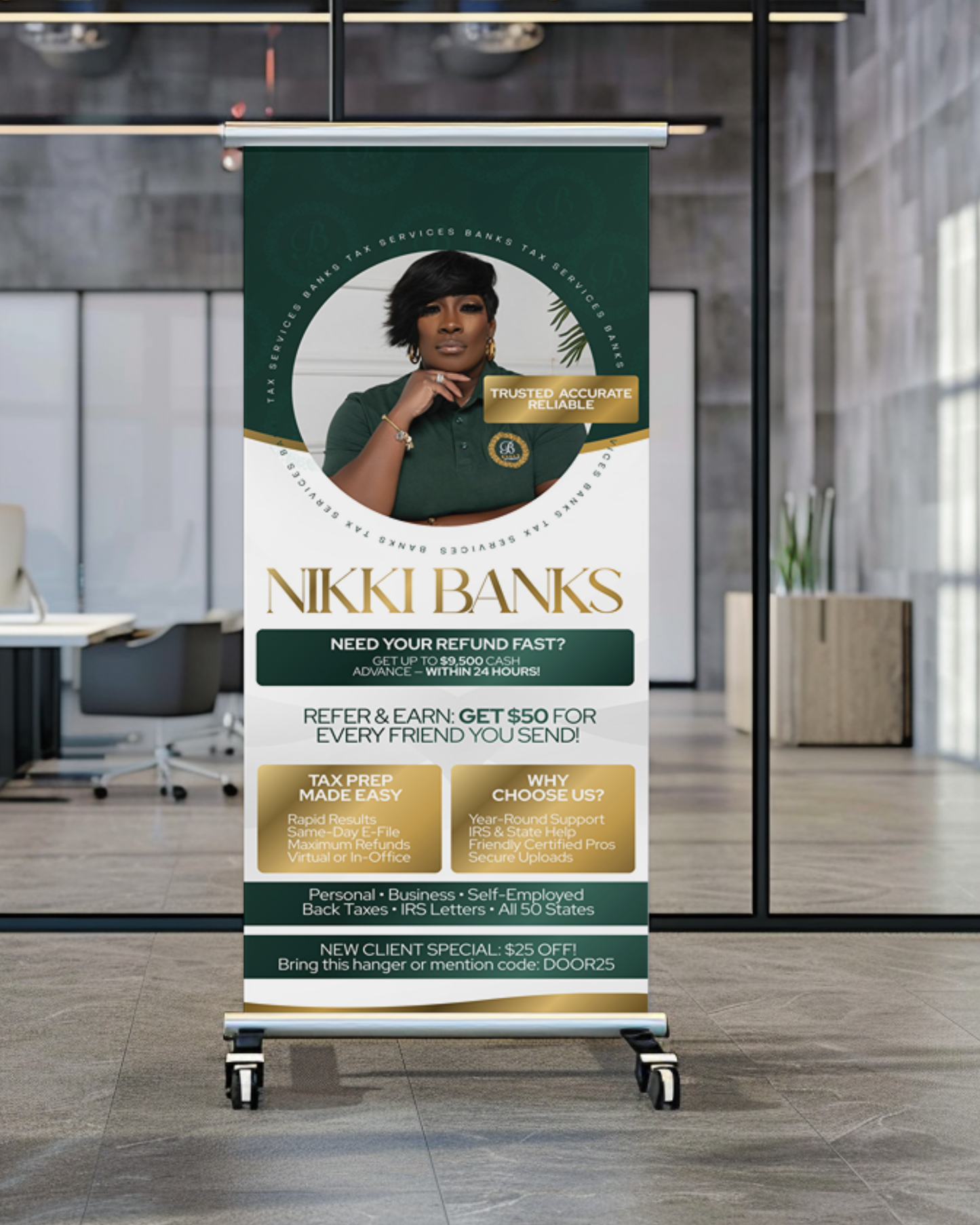 Tax Pro Retractable Banner