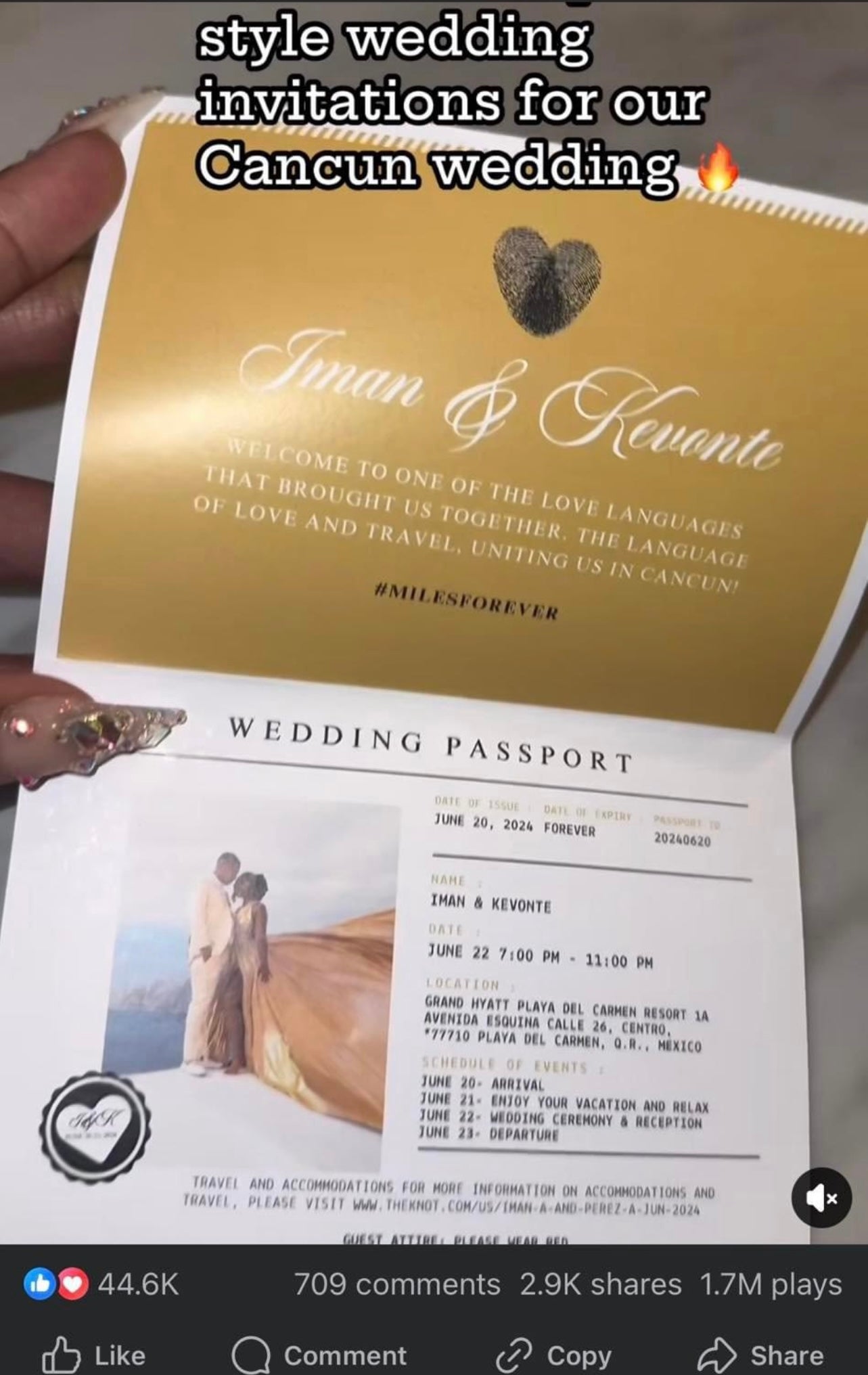 VIRAL Wedding Passport Design + Printing