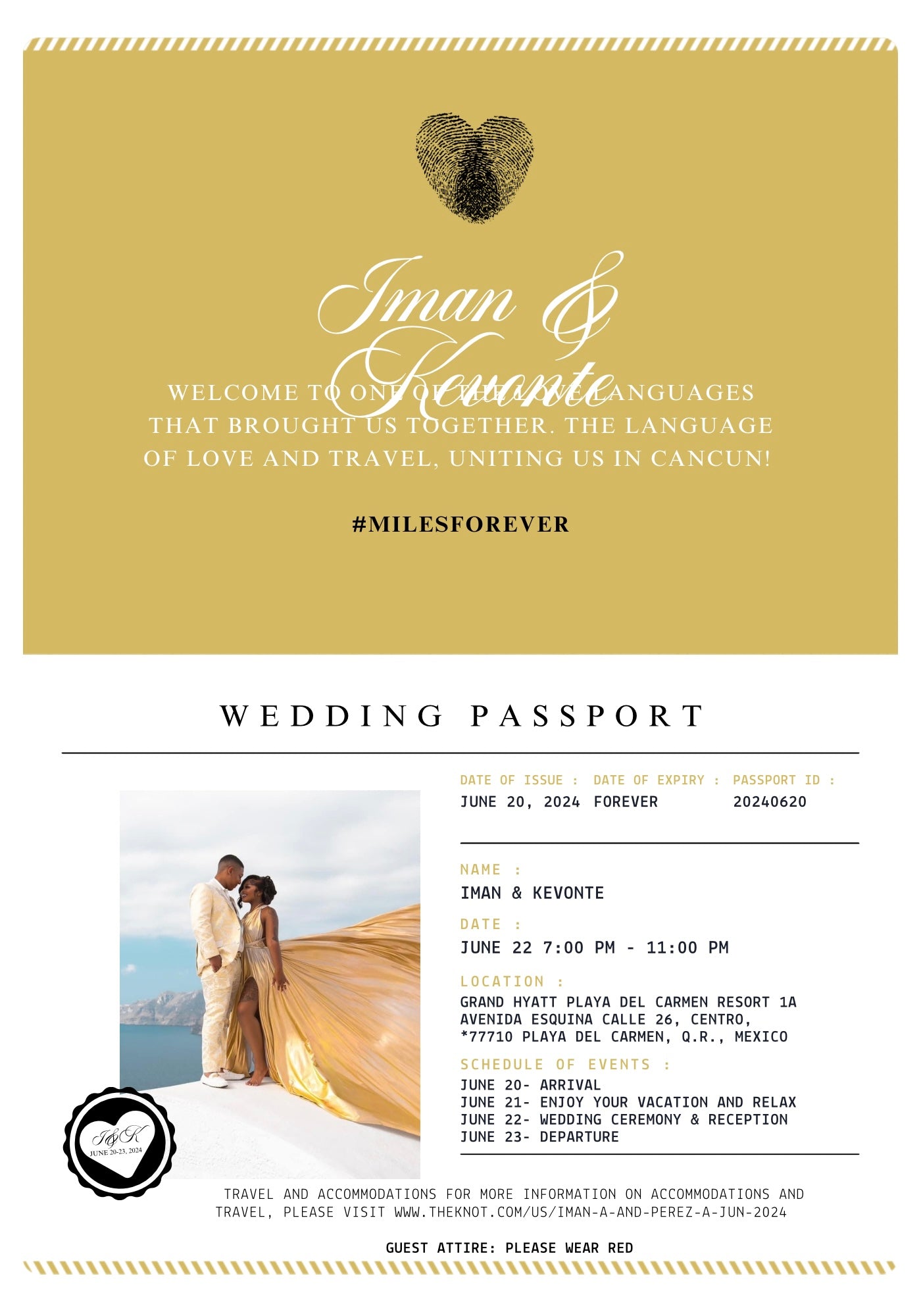 VIRAL Wedding Passport Design + Printing