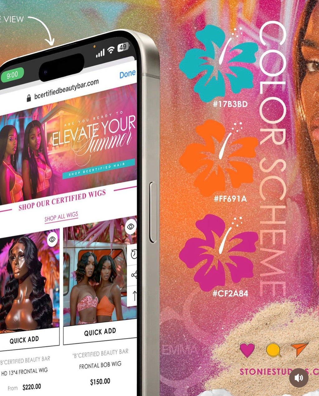 Beauty Website Design