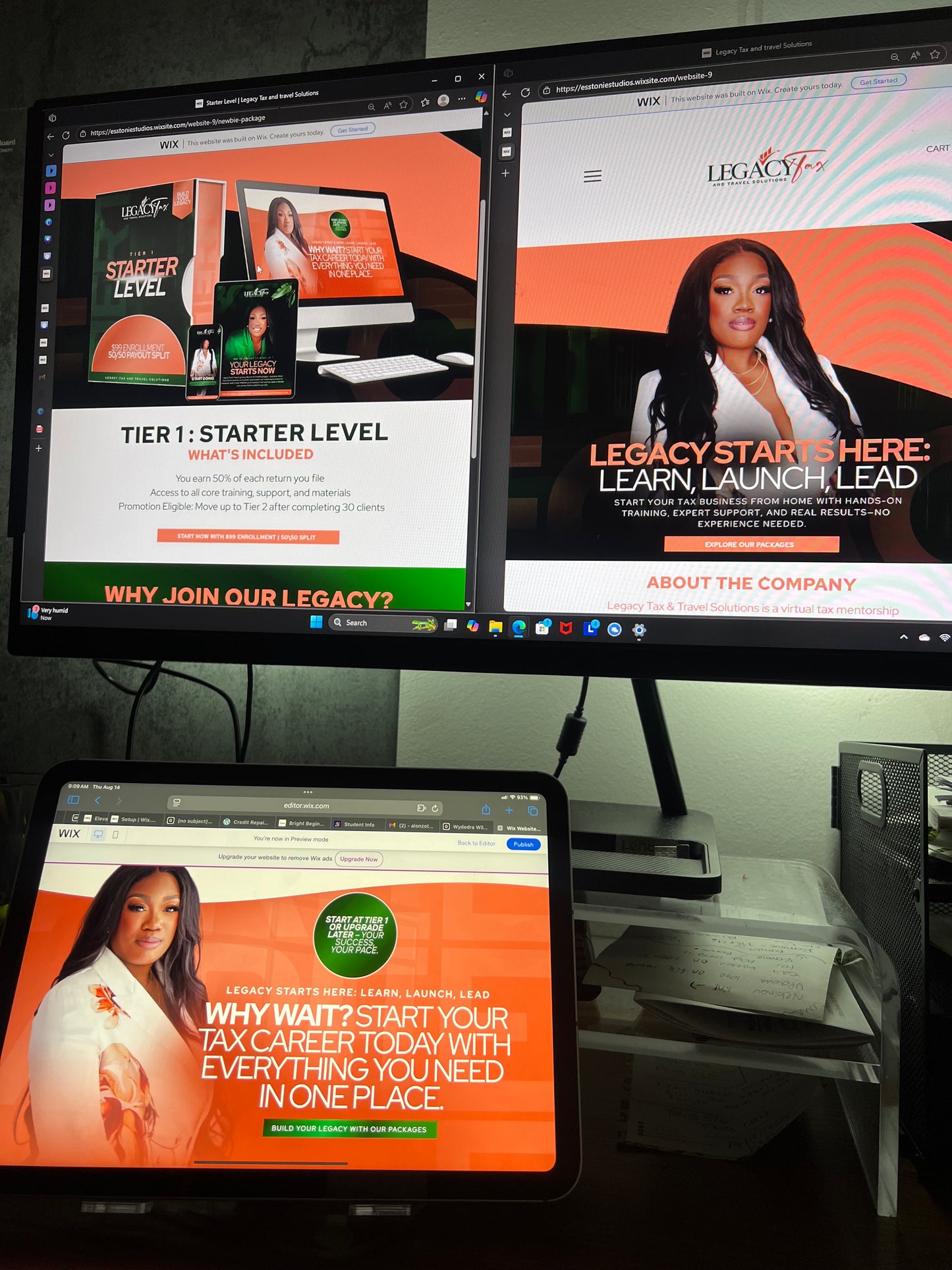 Wix Financial Services Website Development