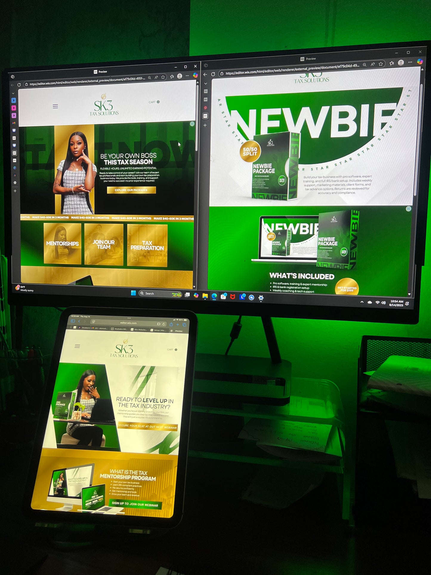 Wix Financial Services Website Development