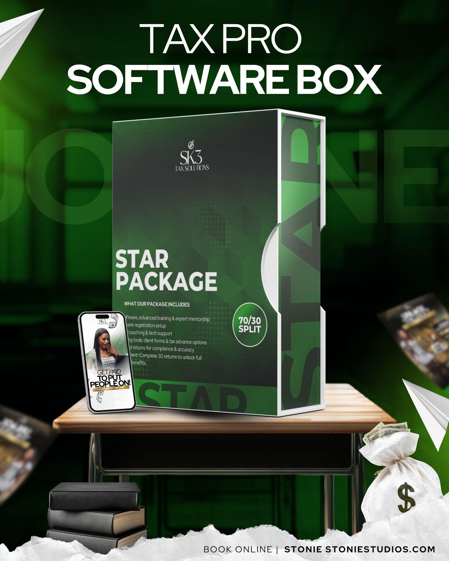 Tax Pro Software Box Design ( 1 design Covers up to 4 tiers )