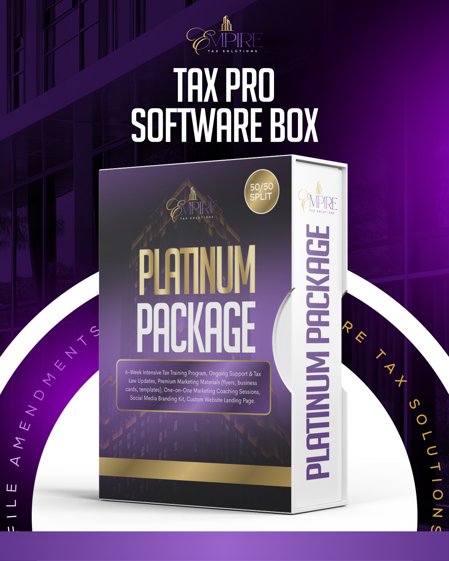 Tax Pro Software Box Design ( 1 design Covers up to 4 tiers )