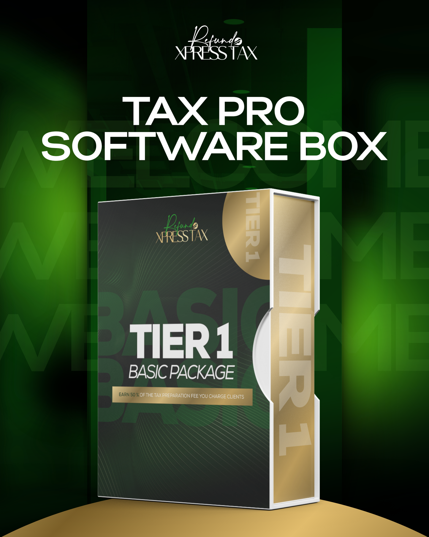 Tax Pro Software Box Design ( 1 design Covers up to 4 tiers )